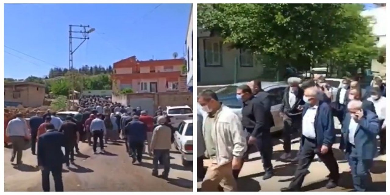 Onlara yasak yok! Kural yok! AKP'li ilçe başkanının babası için "lebaleb" cenaze töreni!