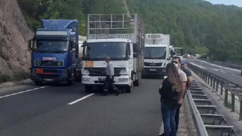 Bursa - Ankara karayolu trafiğe kapandı