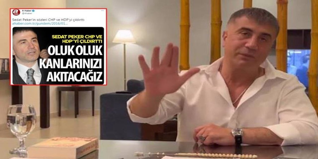 Böyle "AK"lanıyordu... AKP medyasının Sedat Peker arşivi gündem oldu!