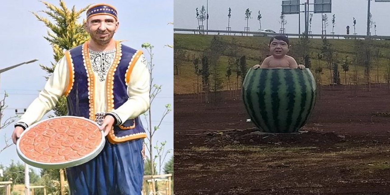Kayyum tarafından yaptırılan heykeller büyük tepki çekmişti...  Vali o heykellere bakın nasıl sahip çıktı?