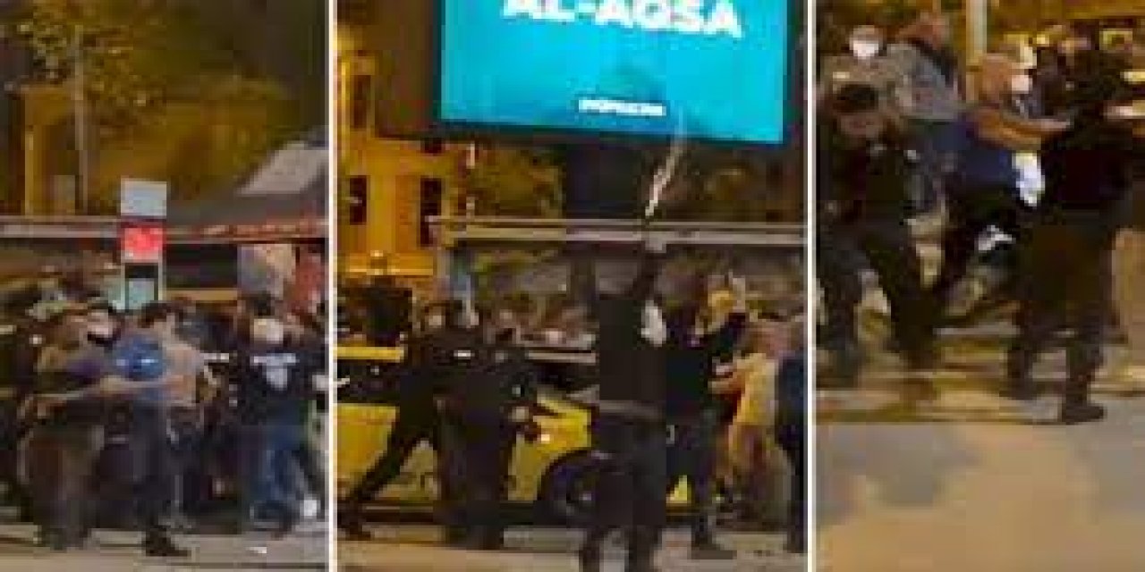 Beşiktaş taraftarı ve polis arasında arbede: Havaya ateş açıldı!