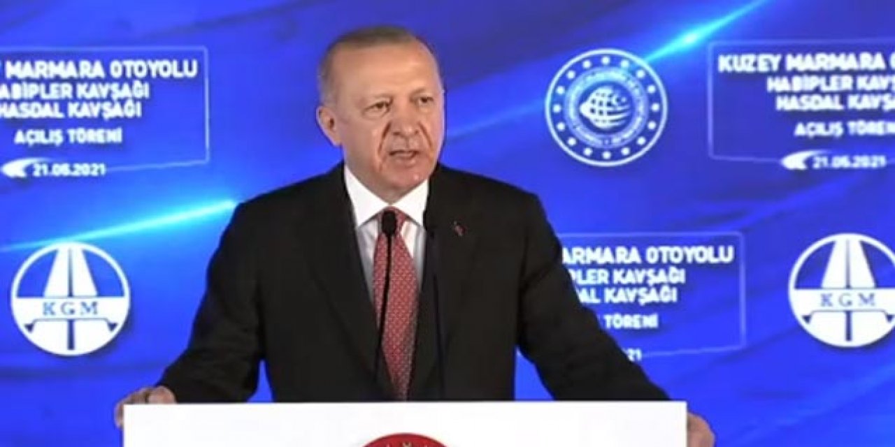 Kanal İstanbul... Yeni Anayasa... İsrail... Erdoğan otoyol açılışında konuştu!