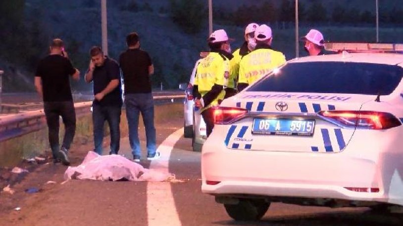 Ankara'da devrilen motosikletteki 2 kişi hayatını kaybetti