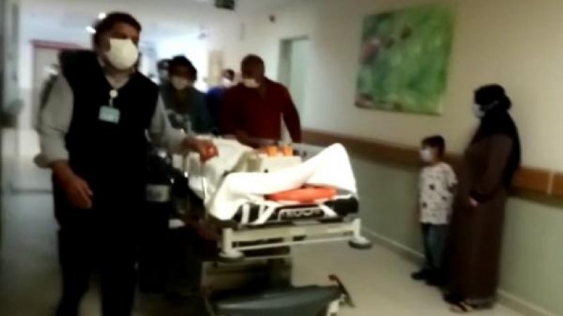 İnşaattan düşen işçiye müdahale eden sağlık ekibine saldırı