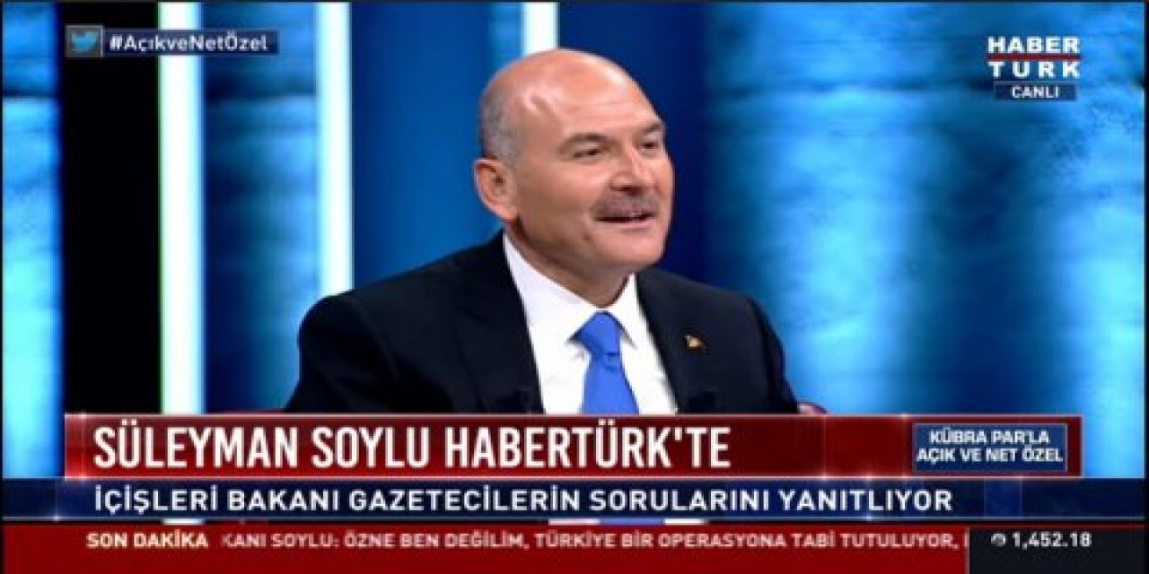 Dün akşam herkes Süleyman Soylu'yu izledi! Habertürk yayını reyting rekorunu kırdı!