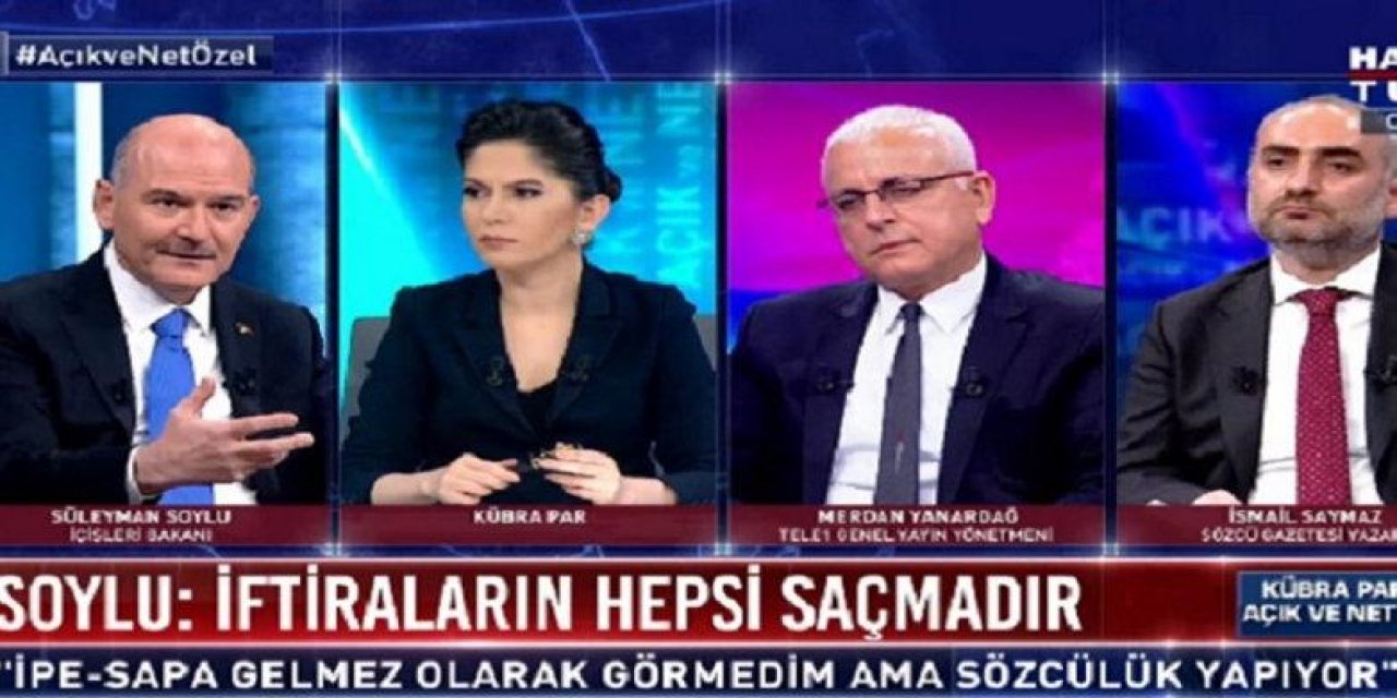 "Yayına polis ordusuyla geldi" "Demirel taktiği izledi, soruları aldı" 15 dakikalık bir girizgah için fırsat istedi" İsmail Saymaz Soylu yayınında neler yaşandığını anlattı! "Soylu, Ağar’a savaş