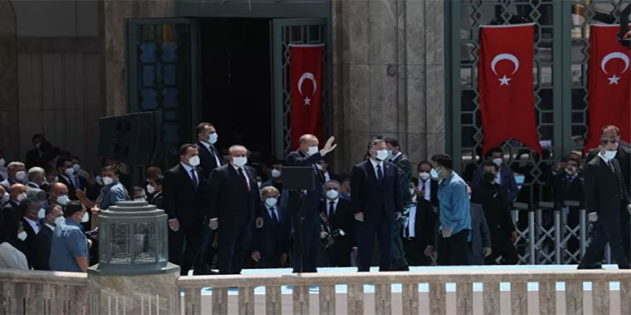 Erdoğan "Taksim Camii" açılışını Gezi göndermesiyle açtı! "Harekete geçtiğimizde karşımızda Gezi olaylarını bulduk"