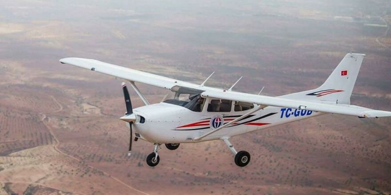 Üniversitenin eğitim uçağıyla kebapçı reklamı çektiler! Bakın amaç neymiş?