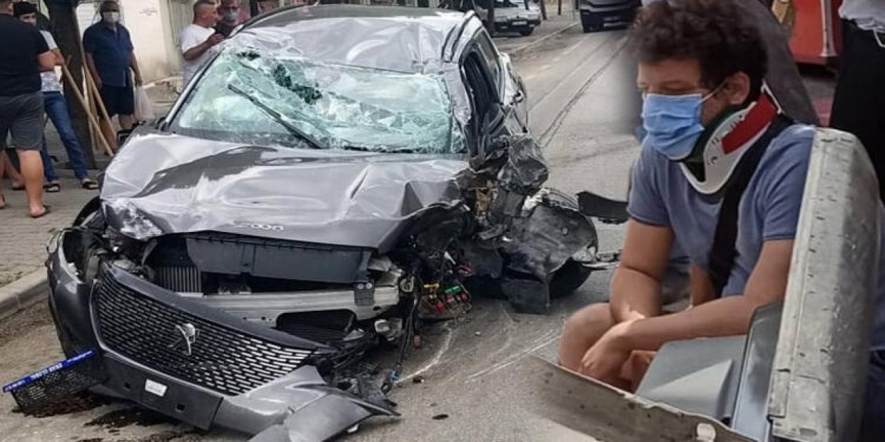 Ünlü oyuncu ölümden döndü! İlker Aksum’un otomobili takla attı!
