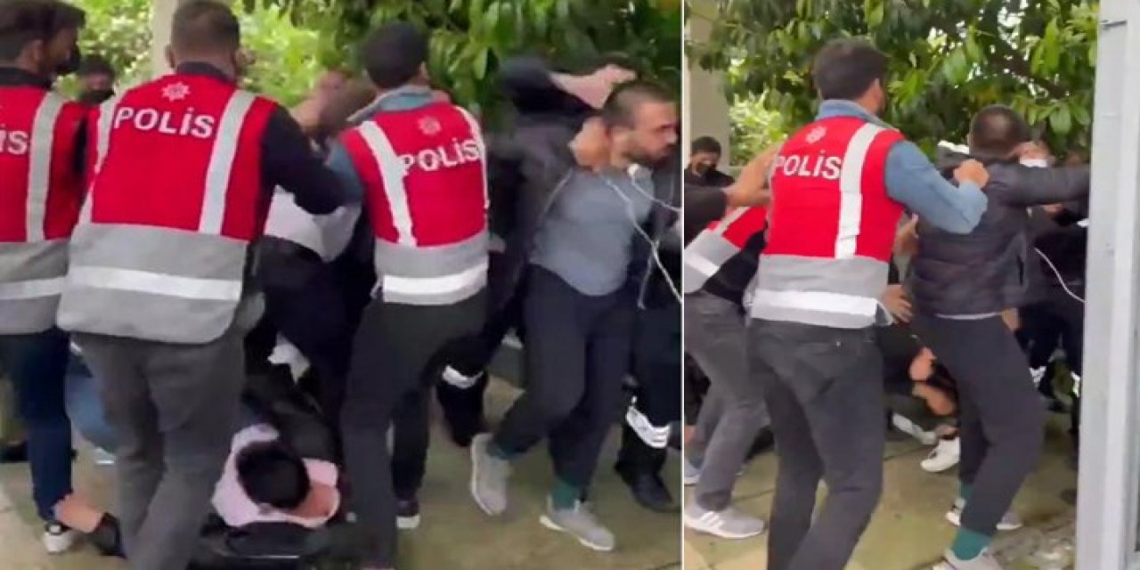 Boğaziçi Üniversitesinde gerginlik! Özel güvenlik öğrencileri yumrukladı! İşte o anlar...