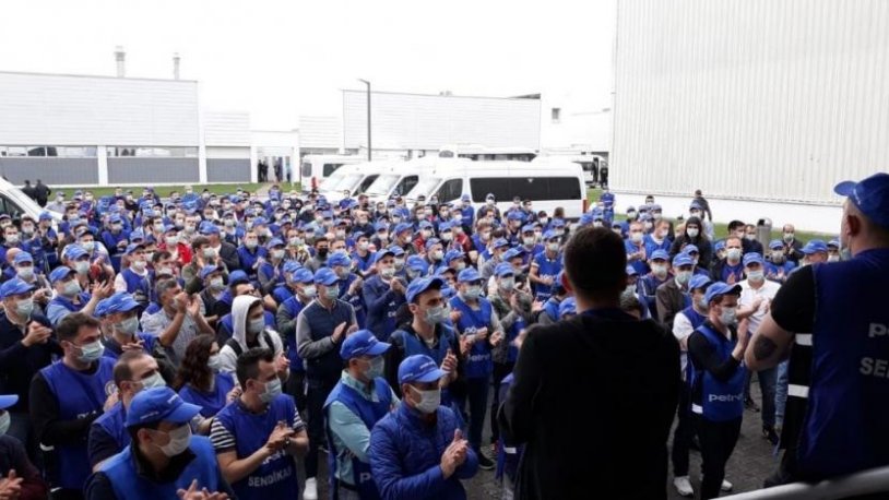 Lüleburgaz'da Sanofil fabrikası işçileri eylemlere başladı