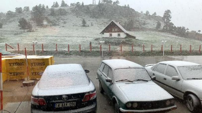 Bolu'ya haziran karı düştü