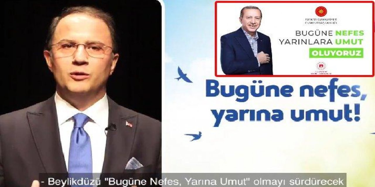 Cumhurbaşkanlığı tarafından Dünya Çevre Günü için hazırlanan videoda kullanılmıştı... O slogan CHP’li belediye tarafından 3 ay önce kullanılmış!