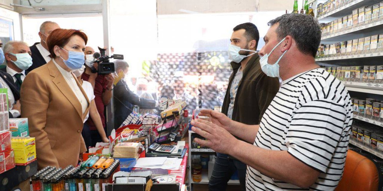 Vatandaşın dayanacak gücü kalmadı... "20 senelik esnafım bir ay bile Bağ-Kur ödeyemedim"  Niğde esnafı Meral Akşener'e dert yandı!