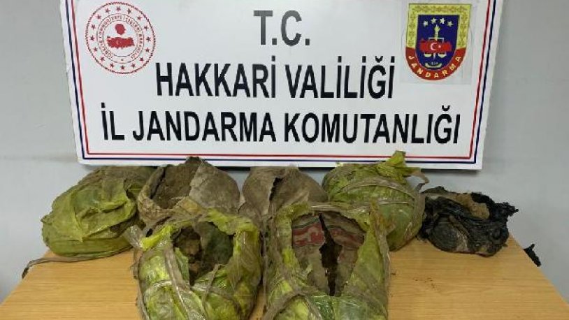 Yüksekova'da jandarma yol kenarındaki beton blokların arasında buldu