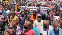 Yunanistan'da genel grev var! Binlerce işçi sokakları doldurdu