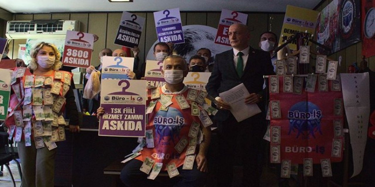 BÜRO-İŞ'ten "Askıda dolar" eylemi