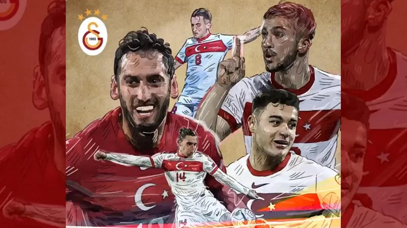 Galatasaray&#039;dan Milli Takım&#039;a destek paylaşımı