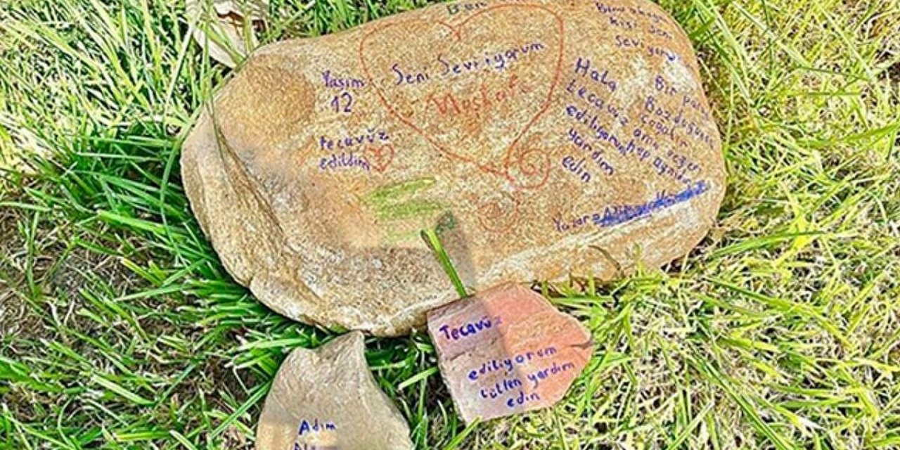 Taşın üzerinde yazılan o kan dondurucu mesaj gerçek çıktı! İstismara maruz bırakılan çocuk bulundu!