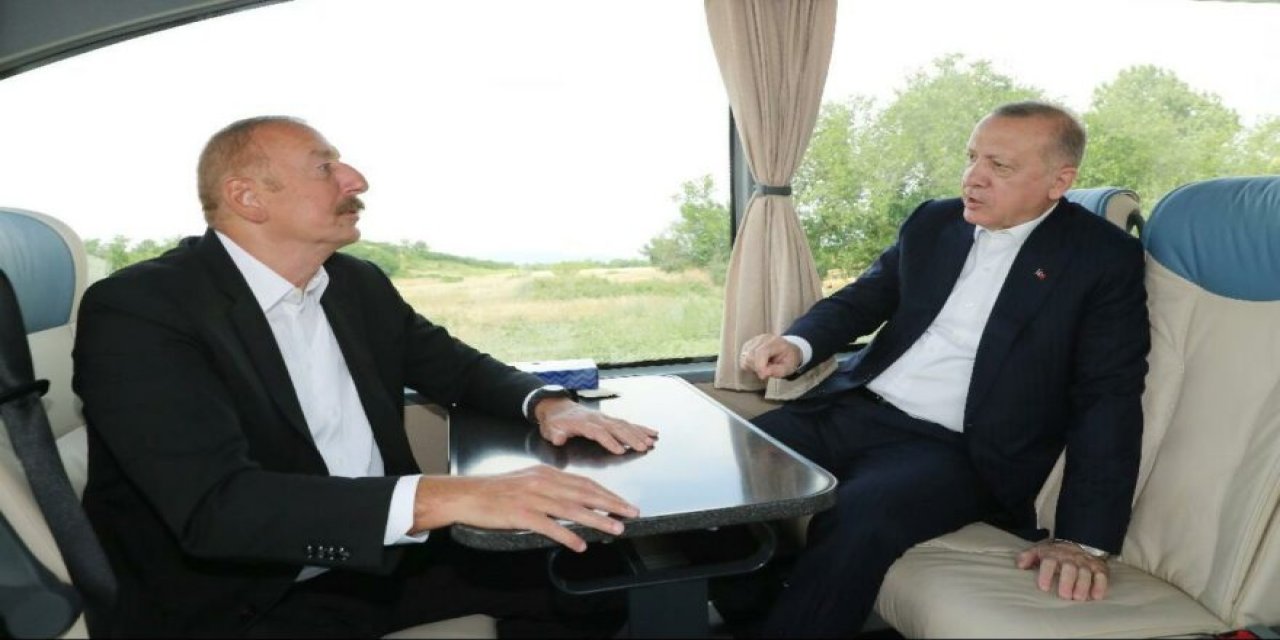 Erdoğan ve Aliyev arasında dikkat çeken "Cengiz–Kolin" diyaloğu! Erdoğan: Aaa burda onlar var mı?  Aliyev: Onlar her yerde var