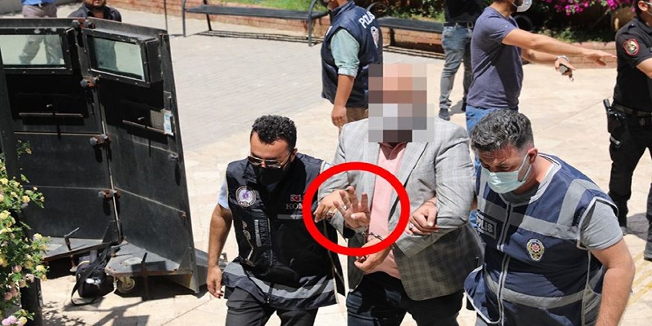 Didim saldırganlarından adliye önünde "Rabia" pozu!