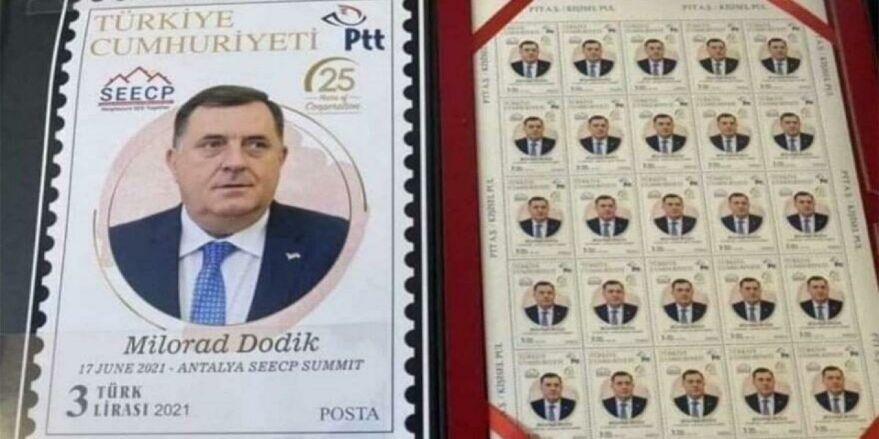 Srebrenitsa Katliamı'nı inkâr etmesi nedeniyle tepki çekmişti... PTT'nin puluna Dodik'in resmini bastırması Meclis gündeminde!
