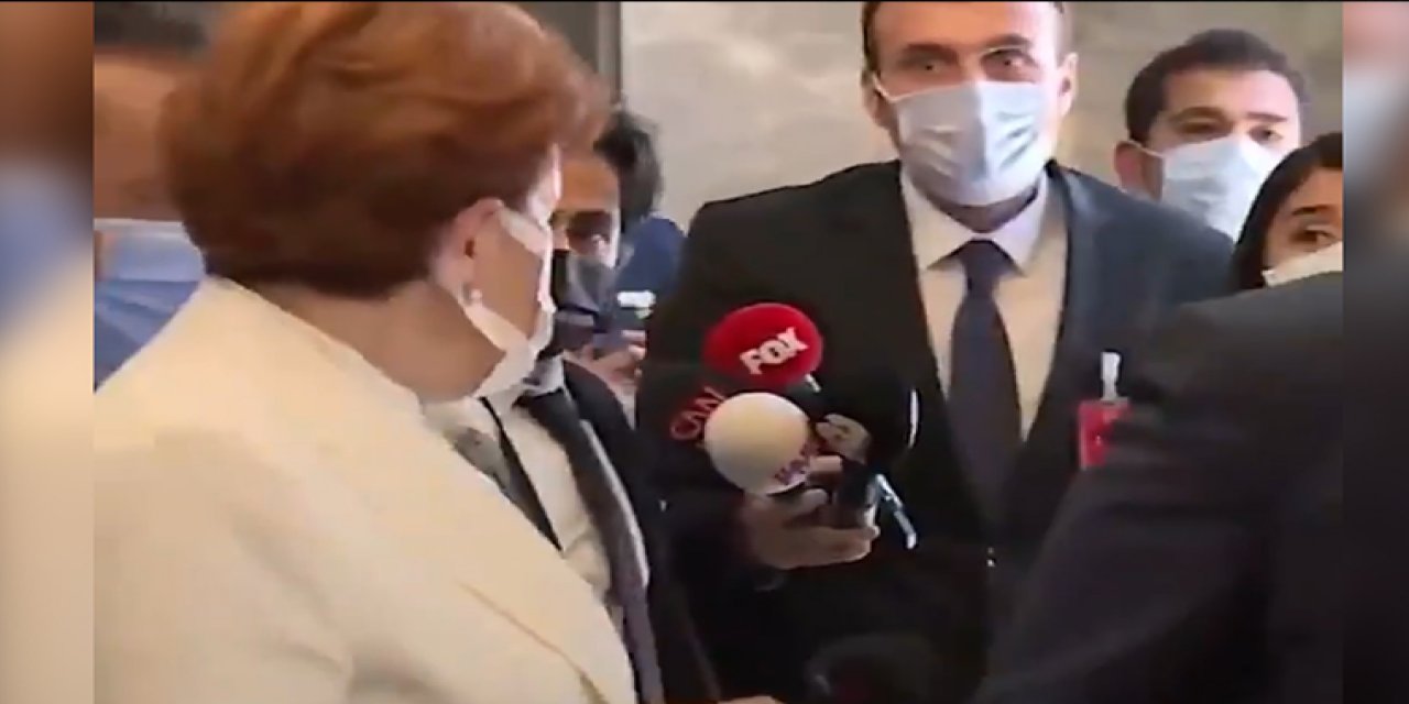 Korumalar gazetecinin gözlüğünü düşürdü, Meral Akşener özür diledi!
