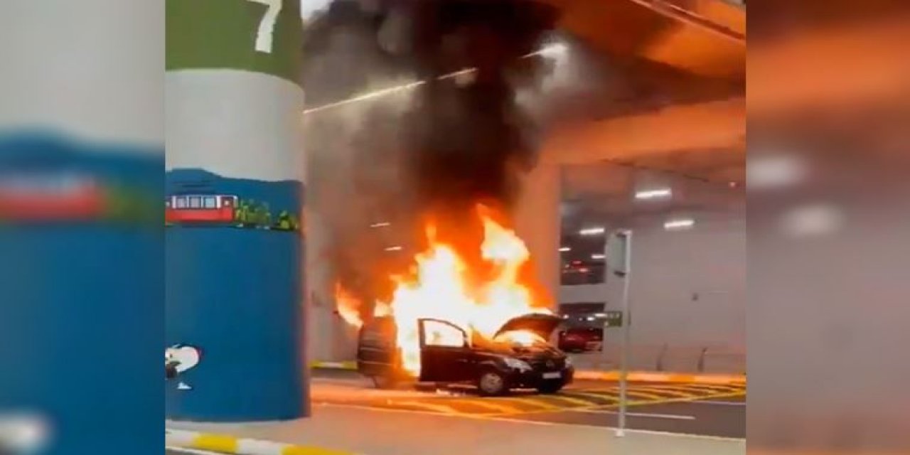 İstanbul Havalimanı'nda korkutan patlama! Bir anda alev topuna döndü...