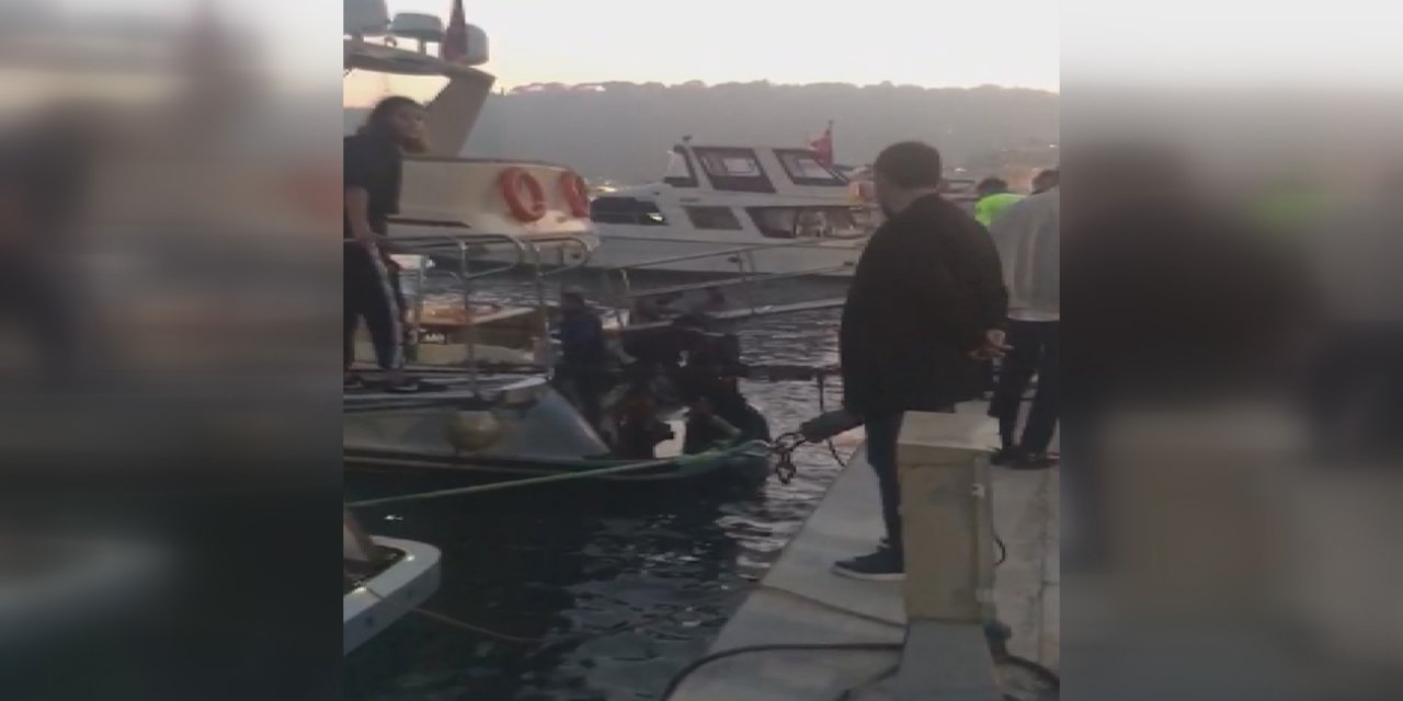 Beşiktaş'ta denize düşen turistleri