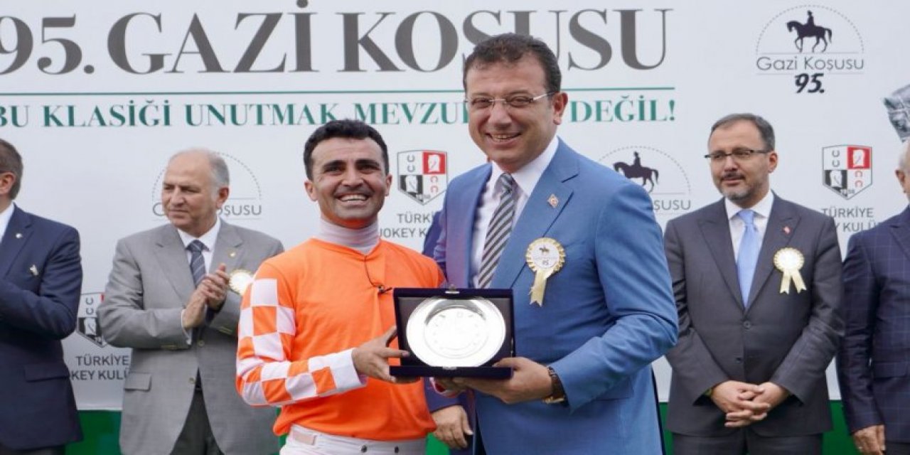 95. Gazi Koşu'nda rekortmenin ödülü Ekrem İmamoğlu'ndan!