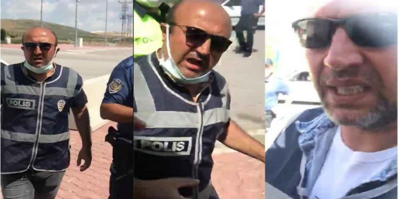 Maske takmayan polisleri uyaran gazeteciye darp!