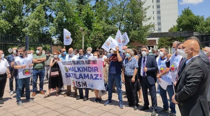 MKEK önünde ‘özelleştirmeye hayır’ eylemi!