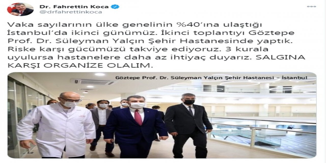 Bakan Koca'dan uyarı: Salgına karşı organize olalım