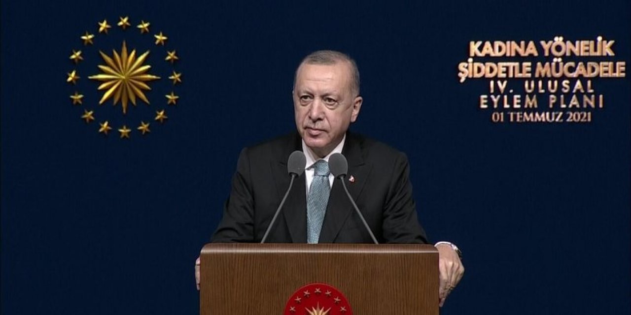 Erdoğan'dan "İstanbul Sözleşmesi" açıklaması! "Şiddetle mücadelemiz bu sözleşmeden çekilmeyle bitecek değildir"