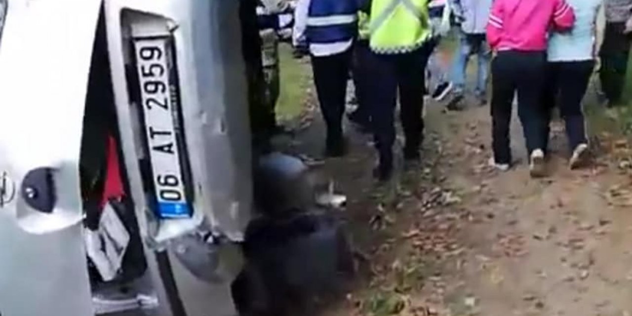 El frenini çekmeyi unuttu, şarampole yuvarlanan otomobildeki annesi öldü