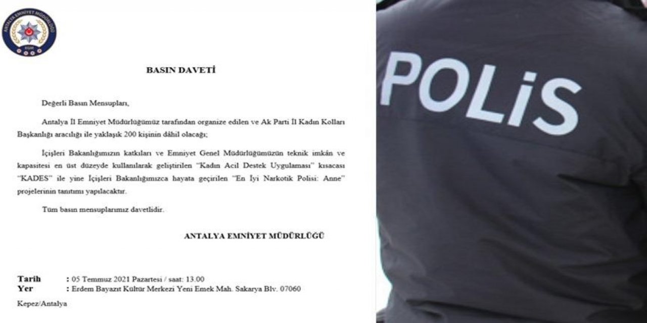 "Parti devletinin vücut bulmuş hali" Emniyet'in etkinliğine katılacakları AKP'liler seçecek!