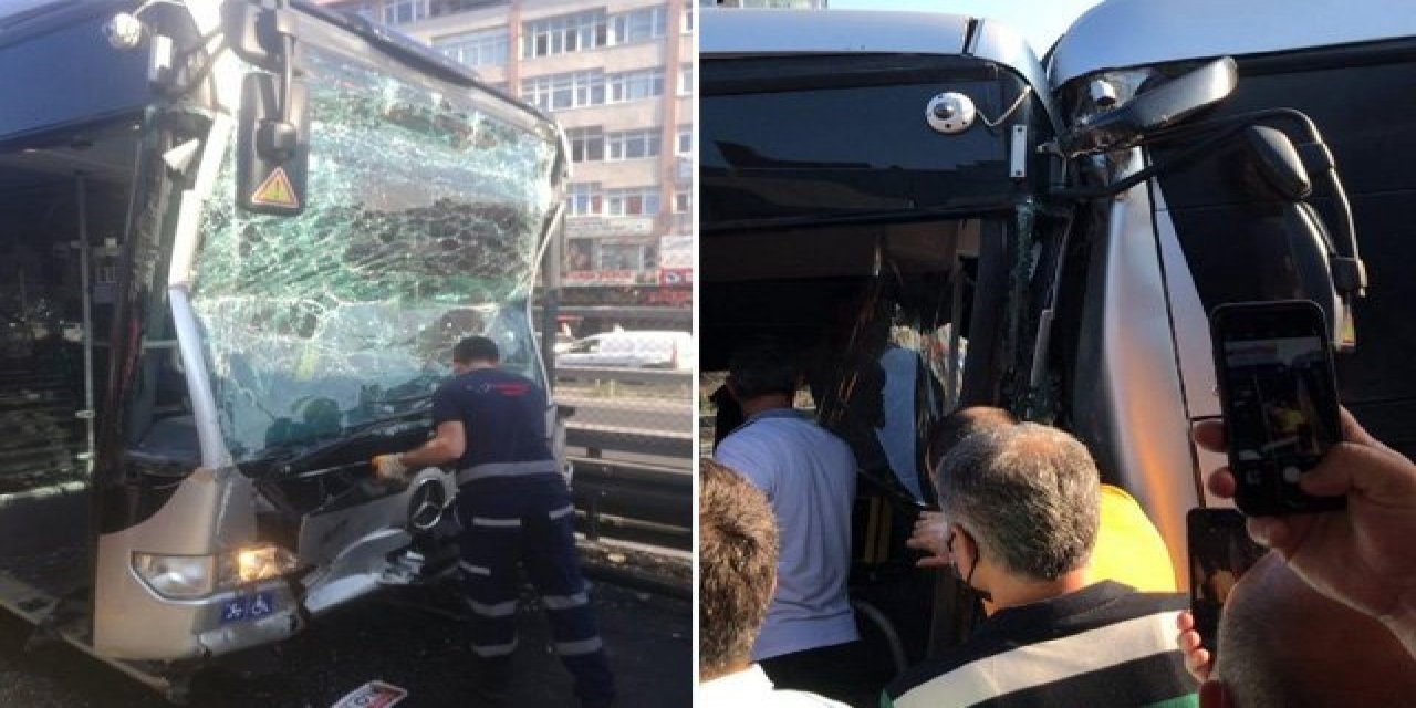 Küçükçekmece'de metrobüs kazası! Çok sayıda yaralı var...