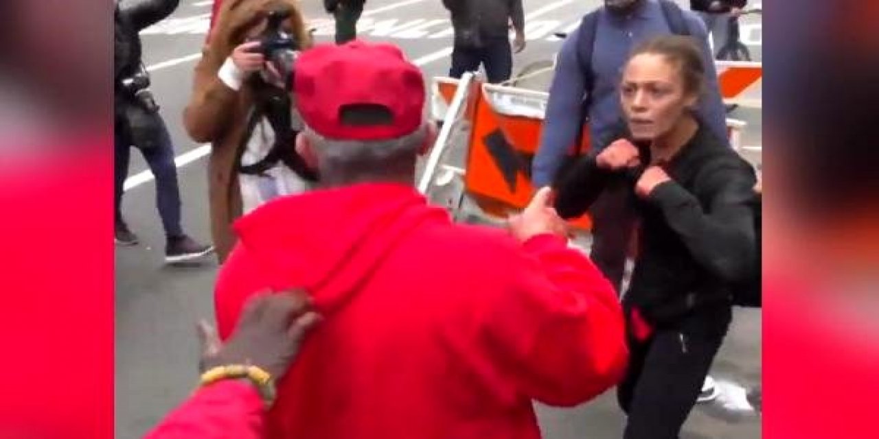 Trump destekçileriyle karşıtları birbirine girdi! Ortalık savaş alanına döndü...