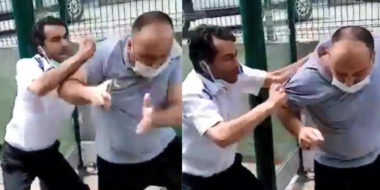 Otobüs şoförü tartıştığı yolcuyu tekme tokat dövdü! İşte o anlar...