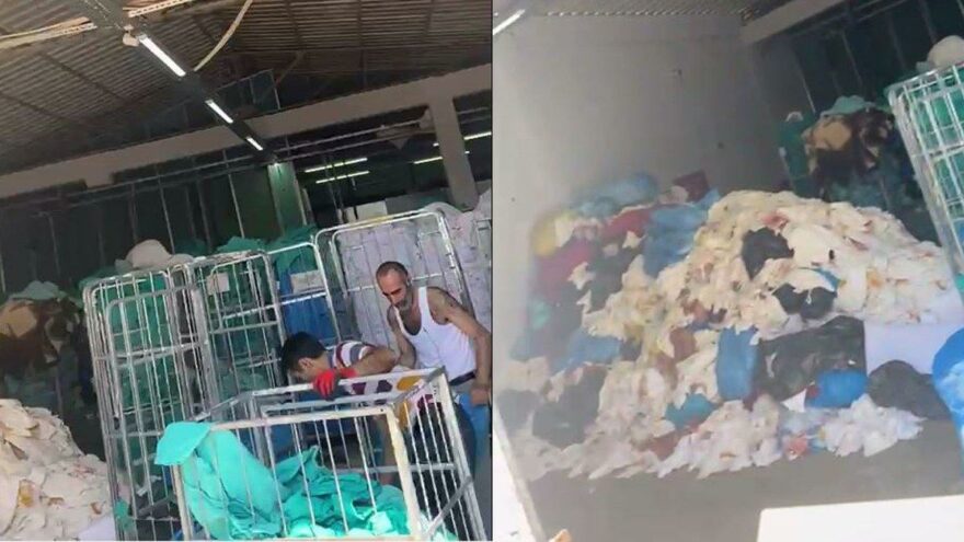 Çamaşırhanede çekildiği öne sürüldü... Hastanede skandal görüntüler!