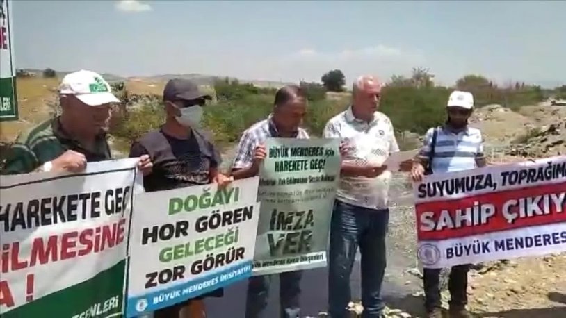 'Kuraklık ve kirlilik kader değil' dediler ve harekete geçtiler! Büyük Menderes için eylem