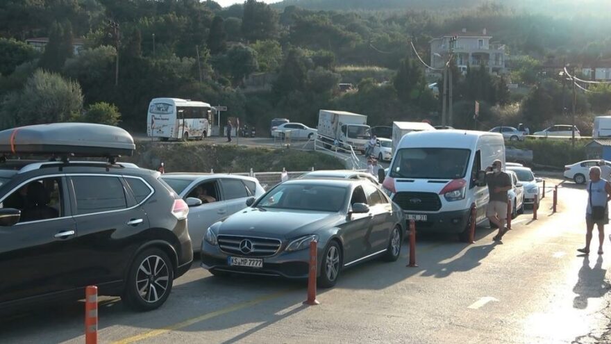 Tatilcilerin çileli yolculuğu başladı