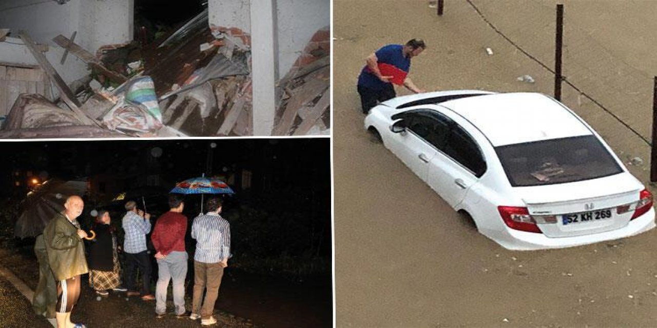 Dereler taştı... Yollar kapandı... Ev çöktü... Rize'yi sağanak vurdu! Acı haber geldi!