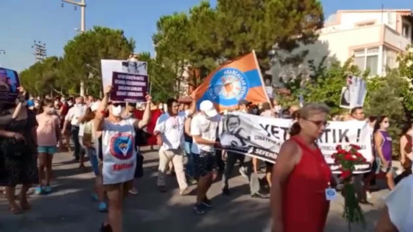 Hatun Güneş'in katledilmesini protesto eden kadınlar haykırdı: Bu düzenin yıkılmasından başka çare kalmamıştır