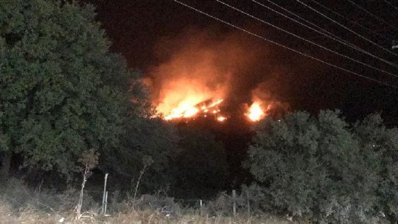 Bodrum'da korkutan yangın