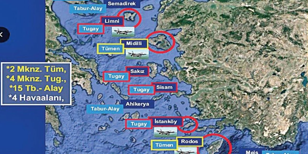 "Türkiye'nin güvenliği için tehdit" Yunanistan 21 adaya asker yerleştirdi ve silahlandırdı!