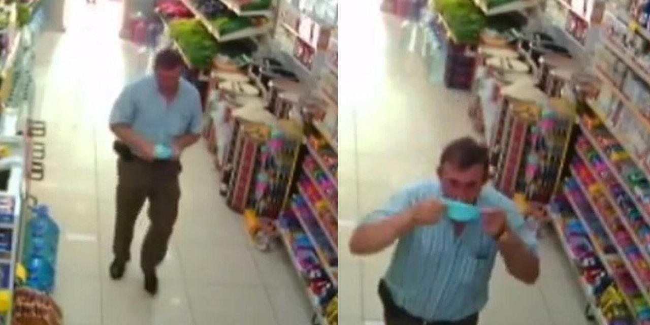 Maskeyi öyle bir yerinden çıkardı ki görenler şaşkına döndü!