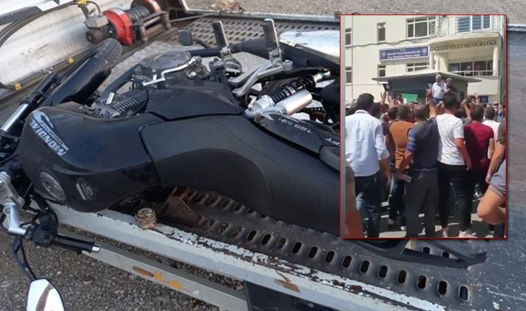 Polis motosikletliyi boynundan vurmuştu... Emniyet önünde protesto!