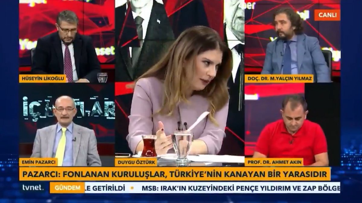 Canlı yayında feci kaza! Cam masa üstüne devrildi