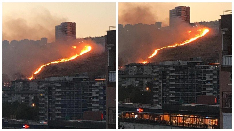 İzmir'in iki ilçesinde otluk alanda şüpheli yangın!